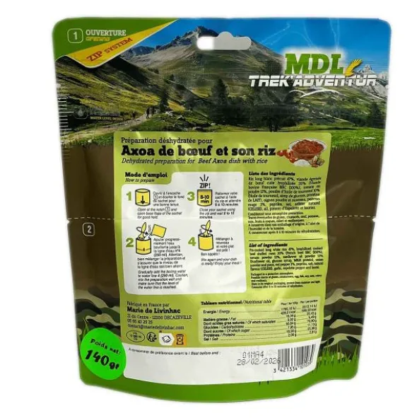 Axoa de boeuf et son riz