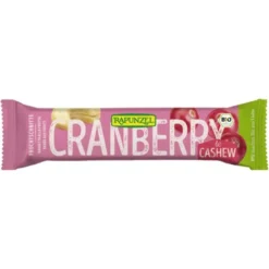 Barre cranberry, cajou bio