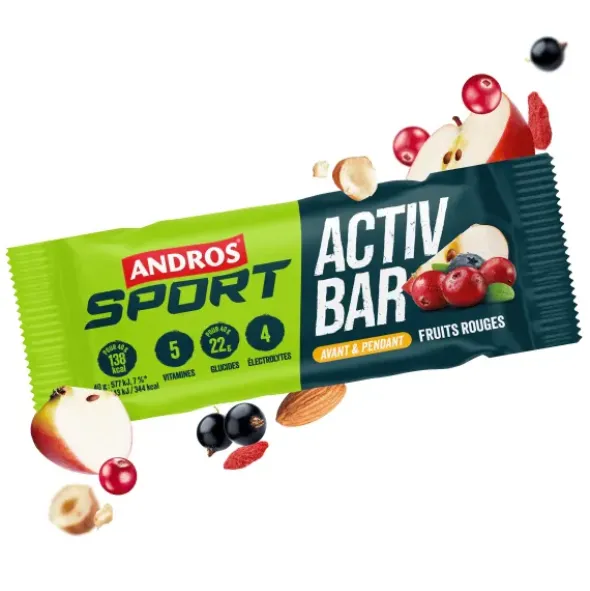Barre énergétique Andros Sport - Fruits rouges