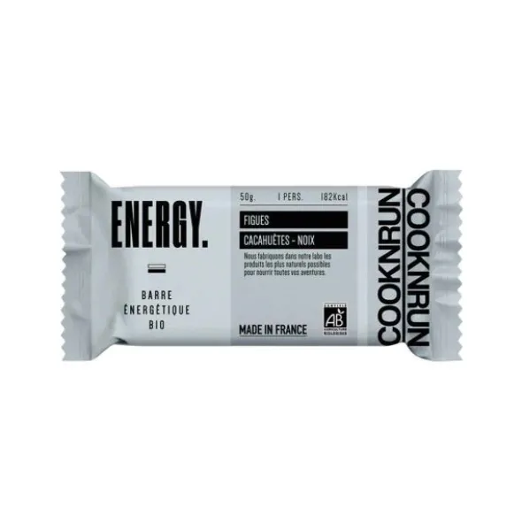 Barre énergétique bio - Figues, noix, fleur de sel