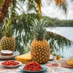 Barre énergétique bio Mulebar - Ananas, noix de coco et baies de goji