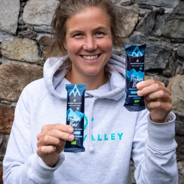 Barre protéinée bio Moonvalley - Cacao enrobée de chocolat