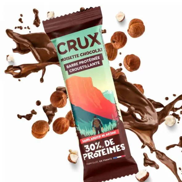 Barre protéinée Crux Nutrition - Noisette, chocolat