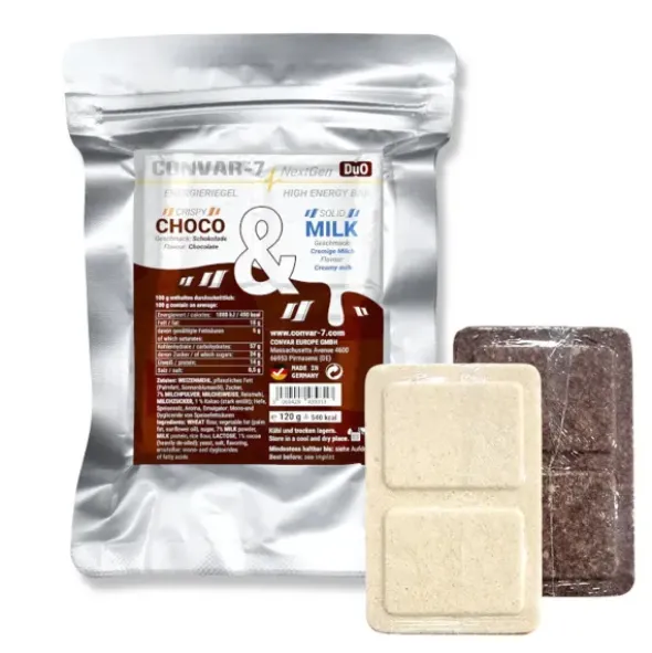 Biscuit d'urgence - Bar Duo Choco & Lait