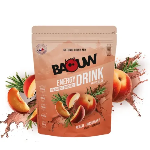 Boisson énergétique Baouw - Pêche, romarin - 585 g