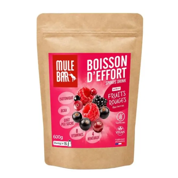 Boissons d'effort Mulebar - Fruits rouges