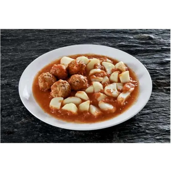Boulettes de viande sauce tomate et pommes de terre