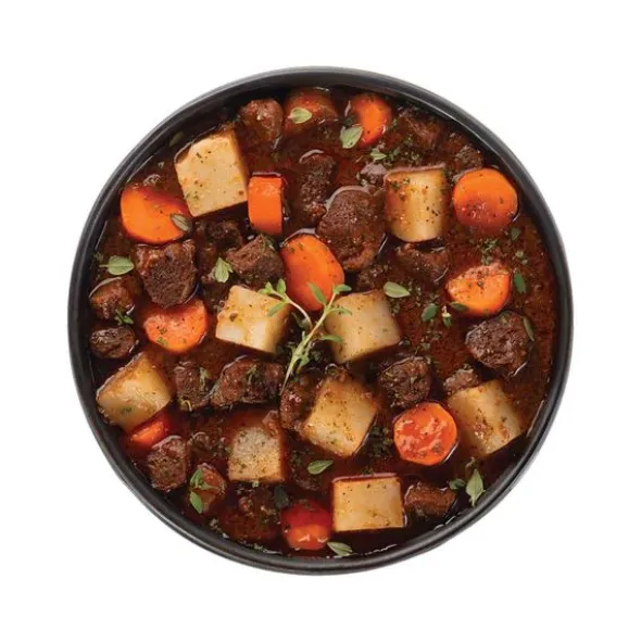 Bourguignon végétarien et pommes de terre