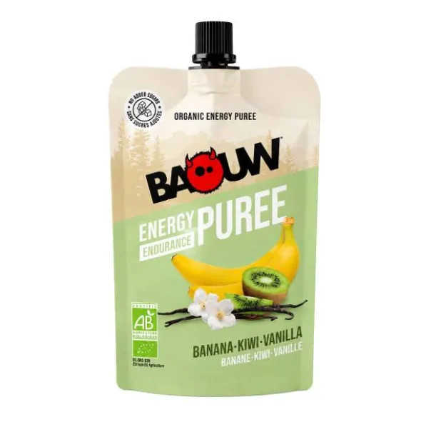 Compote énergétique bio Baouw - Banane, kiwi, vanille