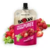 Compote énergétique bio Baouw - Framboise, fraise, basilic