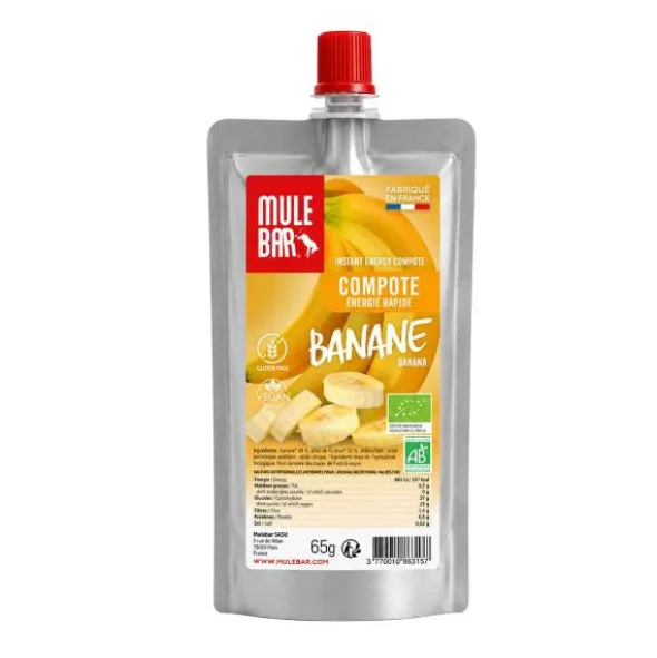 Compote énergétique Mulebar bio -Banane