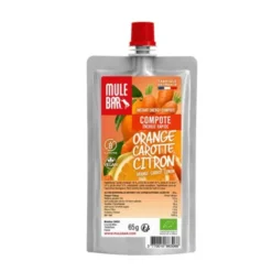 Compote énergétique Mulebar - Orange, carotte, citron
