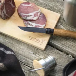 Couteau Opinel n°8 Black - Tradition 8,5 cm - Inox noir, chêne