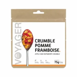 Crumble pomme framboise