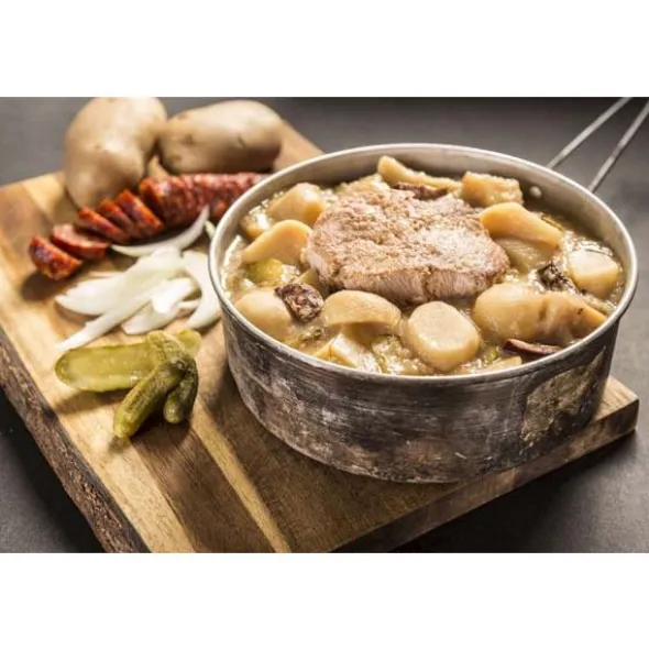 Côtelette de porc aux pommes de terre bouillies - Autochauffant