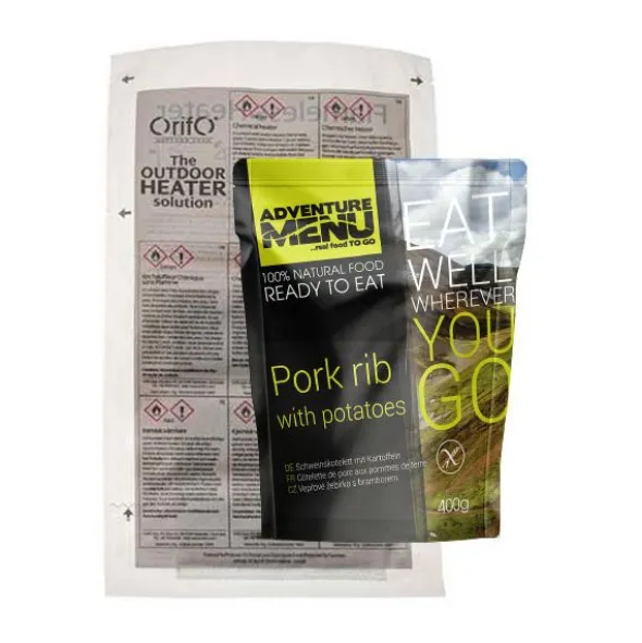 Côtelette de porc aux pommes de terre bouillies - Autochauffant