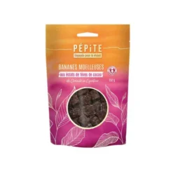 Cubes de bananes séchées bio au cacao