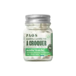 Dentifrice bio à croquer - Menthe fraîche - 100 pastilles