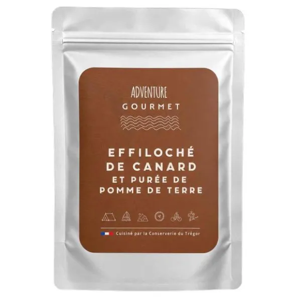 Effiloché de canard purée de pomme de terre