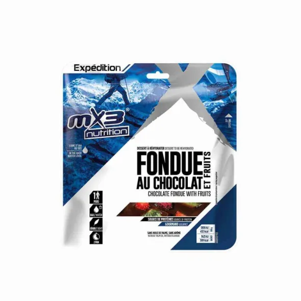 Fondue au chocolat et ses fruits