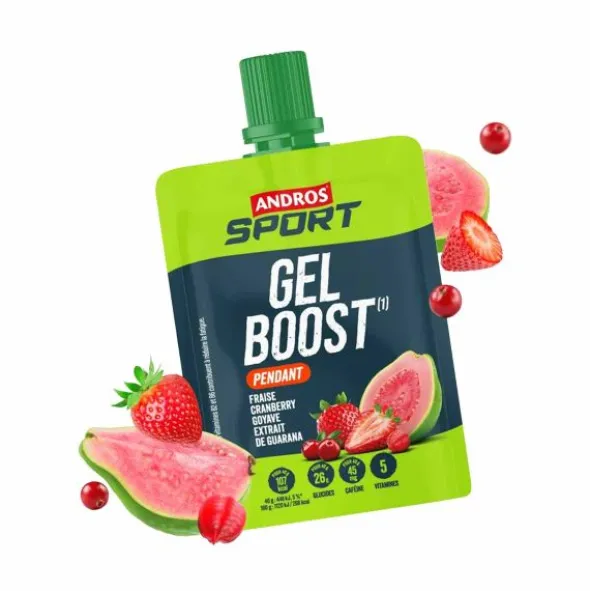 Gel énergétique Andros Sport - Antioxydant - Fraise, cranberry, goyave