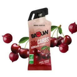 Gel énergétique bio Baouw - Cerise, guarane caféiné - Stick 44 g