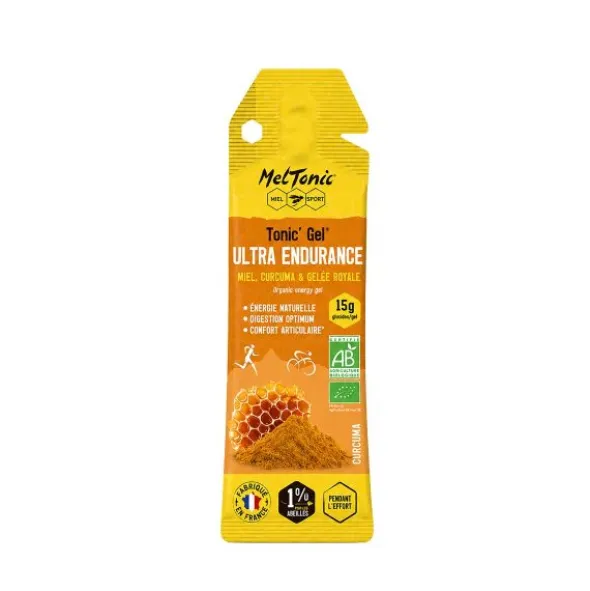Gel énergétique bio Meltonic - Ultra Endurance - Miel, curcuma et gelée royale