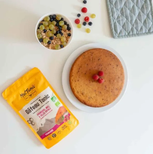 Gâteau énergétique bio Meltonic - Framboise et miel