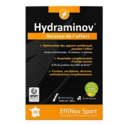 Hydraminov - Boisson de l'effort Effinov x 10 sticks - Citron