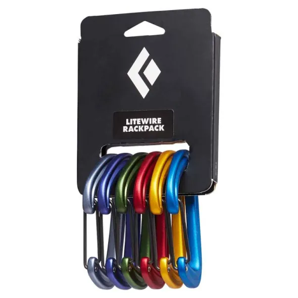 Kit de 6 mousquetons Black Diamond LiteWire RackPack