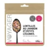 Lentilles au jambon et petits légumes