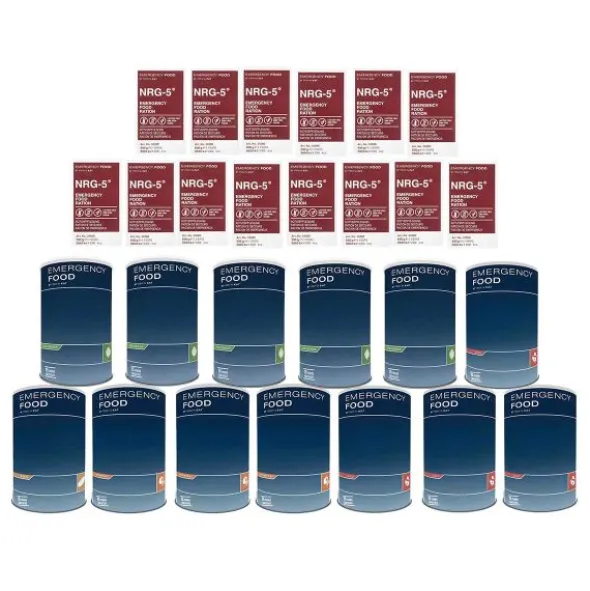 Pack Survie 1 mois - Repas, Rations compactes - Stockage 15 ans