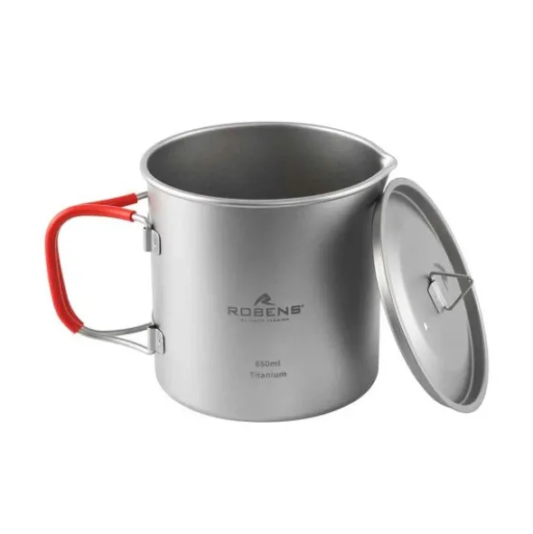 Popote en titane Robens Forge Solo Pot UL - 0,65 L