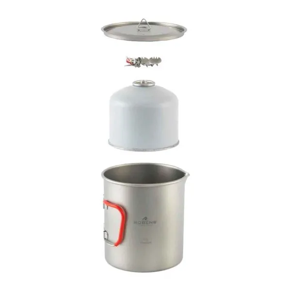 Popote en titane Robens Forge Duo Pot UL - 1,3 L