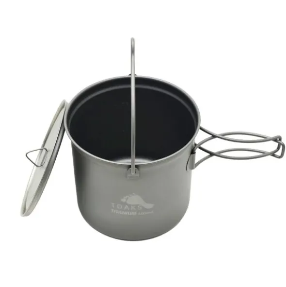 Popote en titane Toaks avec poignée - 1,1 L
