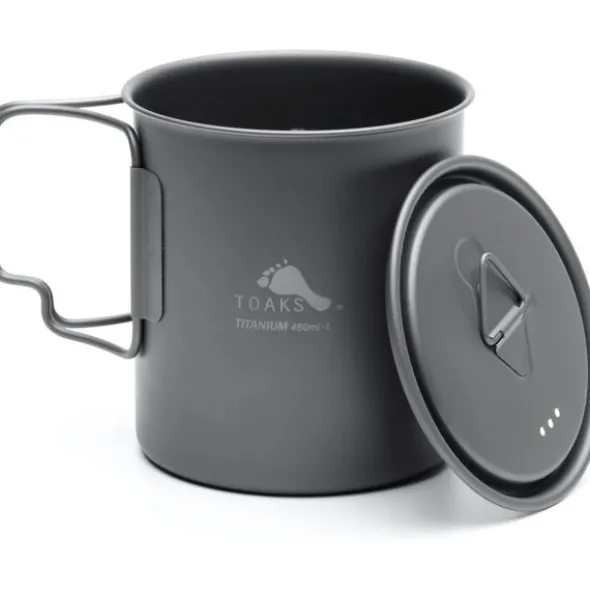 Popote en titane Toaks Ultralight avec couvercle - 0,45 L