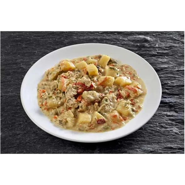 Poulet curry et pommes de terre