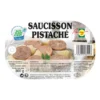 Purée et saucisse à la pistache