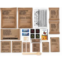 Ration MRE autochauffante 24H- Menu 1 - Boeuf, Poulet