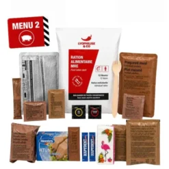 Ration MRE autochauffante 12H - Menu 2 - Porc