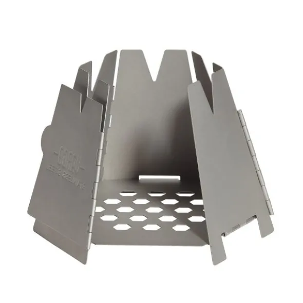 Réchaud à bois pliable Vargo Hexagon - Acier inoxydable