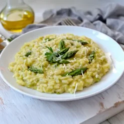 Risotto aux asperges et brocolis - Grand format