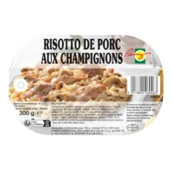 Risotto de porc aux champignons