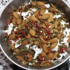 Riz jalfrezi et amandes