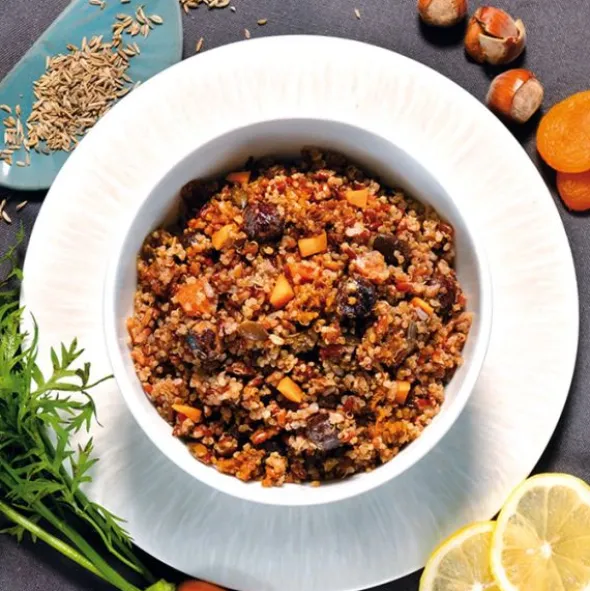 Salade de riz rouge et quinoa