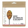 Satay de lentilles au poulet