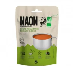Soupe bio tomate, basilic
