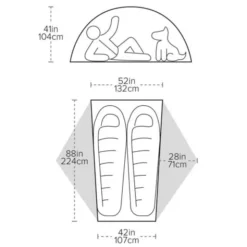 Tente de randonnée Big Agnes Copper Spur UL2 - 2 personnes