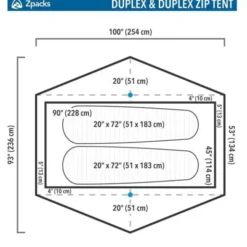 Tente de randonnée Zpacks Duplex Pro - 2 personnes