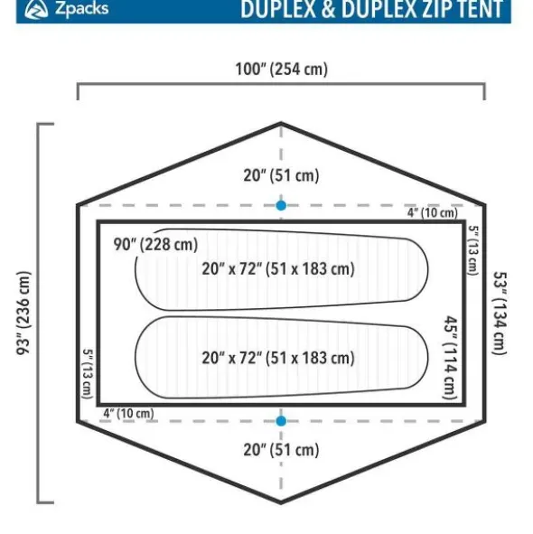 Tente de randonnée Zpacks Duplex Pro - 2 personnes